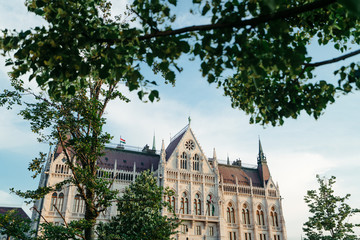 Obraz premium Hungarian Parliament building. Budapest, Hungary