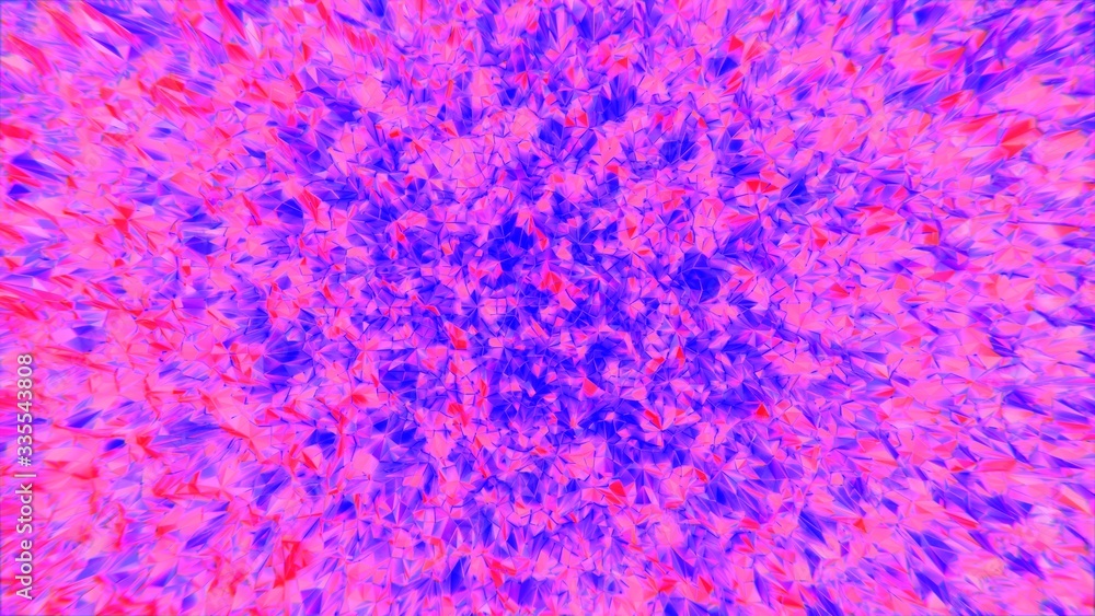 Aufkleber information trails series. interplay of fractal three dimensional textures in perspective on the sub
