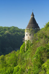 Fototapeta na wymiar The Pottery Tower of Kamyanets-Podilskiy