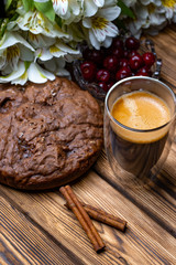 cup of coffee and cookies