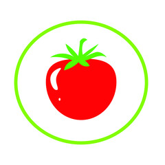 healthy tomato vegetable illustration vegan food