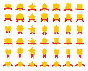 シンボルとリボンアイコン