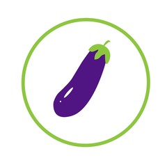 healthy eggplant vegetable illustration vegan