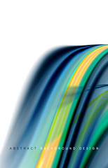 Abstract background - fluid color gradient waves, with dynamic motion line effect. Vector Illustration For Wallpaper, Banner, Background, Card, Book Illustration, landing page