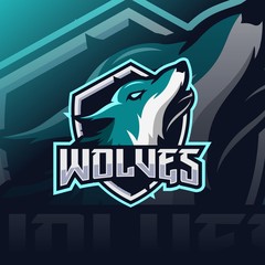 wolves mascot esport logo