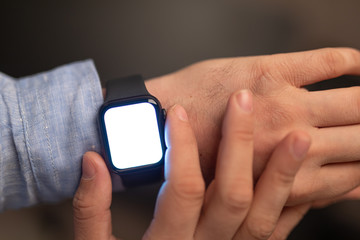  smart watch modern on hand