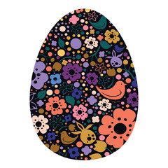 Easter egg floral design - 335549417