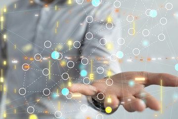 Social Networking illustration team group digital