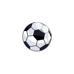 Fototapeta premium Soccer ball, sport ball or different game ball icon in modern colour design concept on isolated white background. EPS 10 vector.