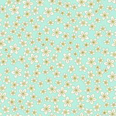 Floral pattern. Small flowers.Seamless vector texture.	