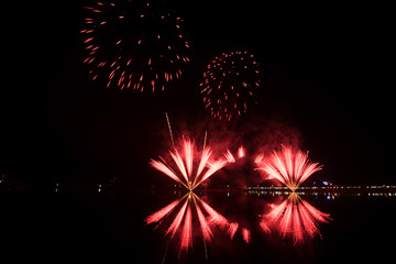 fireworks festival display at night.