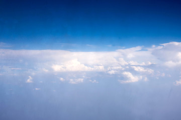 Naklejka na ściany i meble sky view from aircraft