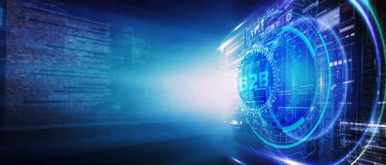 Business, Technology, Internet and network concept. B2B Business company commerce technology marketing concept.
