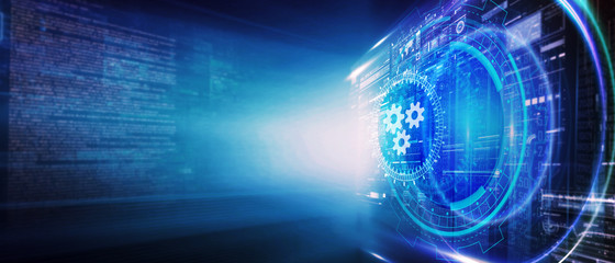 Business, Technology, Internet and network concept. Automation Software Technology Process System.