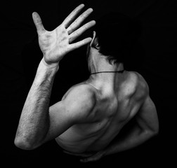 man with hands
