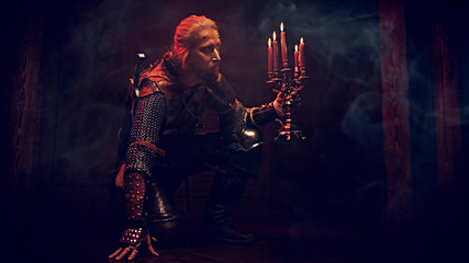 warrior with candles