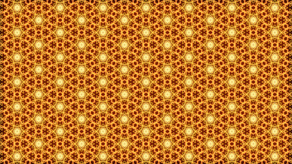 Fractal kaleidoscopic background. Geometric folklore ornament. Tribal ethnic texture - 335553814