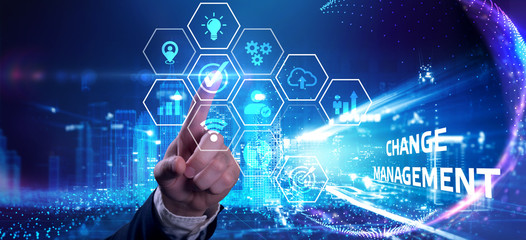 Business, Technology, Internet and network concept. Digital Marketing content planning advertising strategy concept. Change management