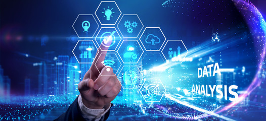 Data Analysis for Business and Finance Concept. Information report for digital business strategy. Business, technology, internet and networking concept