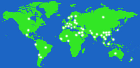 Fototapeta na wymiar Global coronavirus infection, map the spread of the diseas