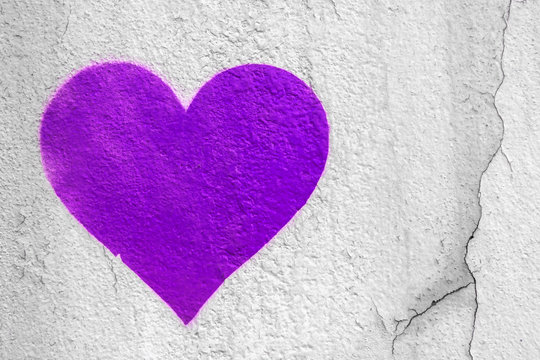 Violet urban Heart
