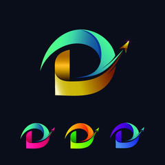 Letter D With Arrow Logo Design