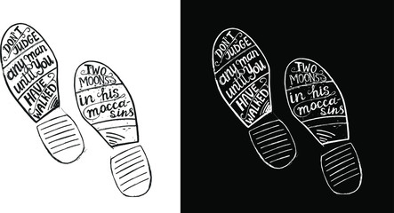 vector poster - lettering of the phrase 