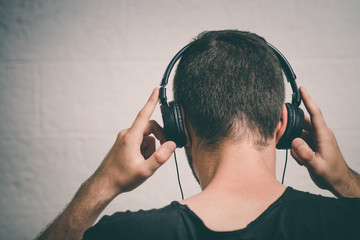 Man with headphones