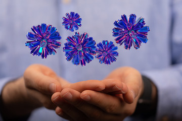 epidemic coronavirus 2019-nCoV 3d (2019-nCoV). .