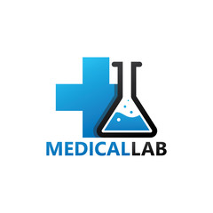 Medical Lab Logo Template Design