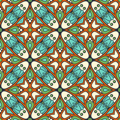 Seamless pattern. Vintage decorative elements