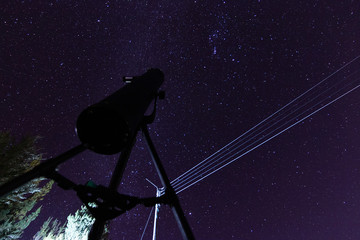 The sky outside the telescope