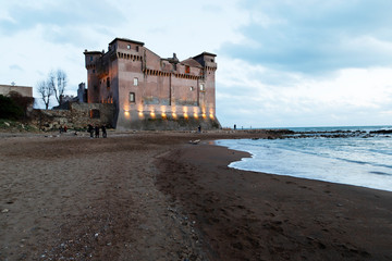 Fototapeta na wymiar castello di Santa Marinella