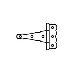 Door hinge icon vector, simple icon for websites