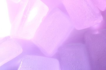 Purple ice cubes