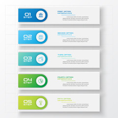 Fototapeta na wymiar Business infographics template 5 steps rectangle,Vector illustration.