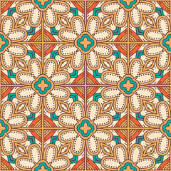 Seamless pattern. Vintage decorative elements