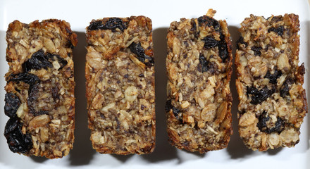 Photography of energy bars for food background