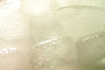 Close up view of melting ice