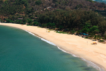 view of the beach in the morning