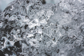 Close up on an explosive geyser in Iceland