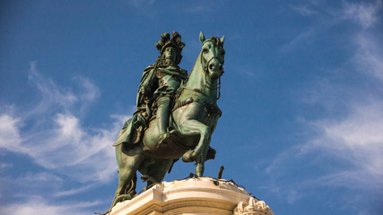 Obraz premium Statue of king Joseph I of Portugal