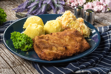 Breaded cod fillet.