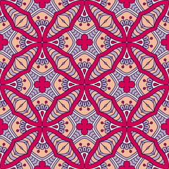 Seamless pattern. Vintage decorative elements