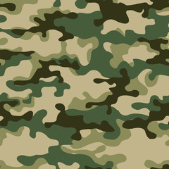 Fototapeta premium Camouflage seamless pattern.Hunting background. Print vector.