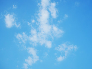 blue sky with white clouds close-up. Texture, template