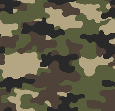 Camouflage seamless pattern. Print vector