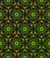 Fototapeta premium Abstract background ornament illustration. Vector textile print for bed linen, jacket, package design, fabric and fashion concepts. Seamless pattern with flowers