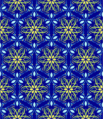 Abstract background ornament illustration. Vector textile print for bed linen, jacket, package design, fabric and fashion concepts. Seamless pattern with flowers