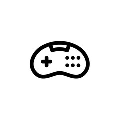 Console Joystick Controller Gaming Outline Icon Vector Illustration
